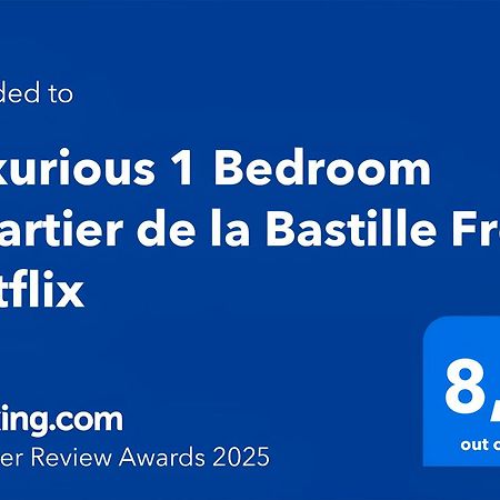 Luxurious 1 Bedroom Quartier De La Bastille Free Netflix Париж Екстериор снимка