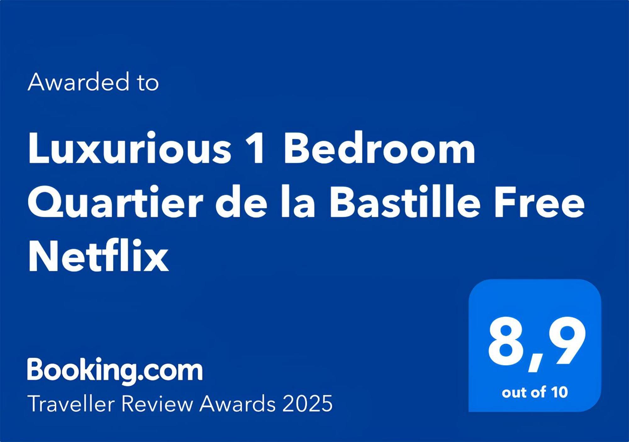 Luxurious 1 Bedroom Quartier De La Bastille Free Netflix Париж Екстериор снимка