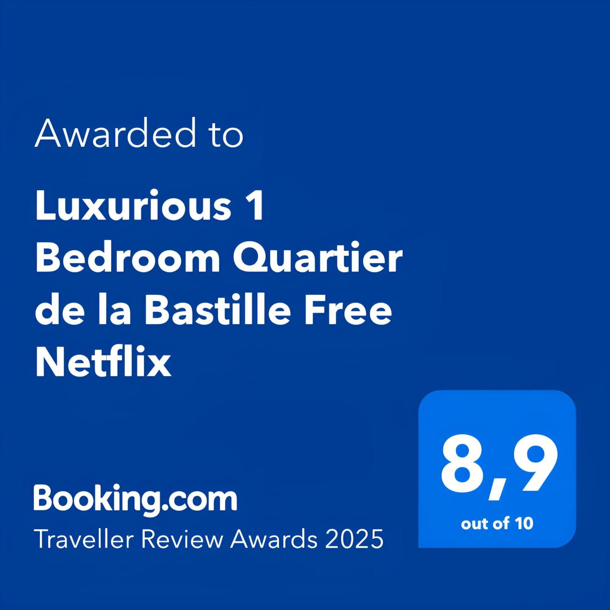 Luxurious 1 Bedroom Quartier De La Bastille Free Netflix Париж Екстериор снимка